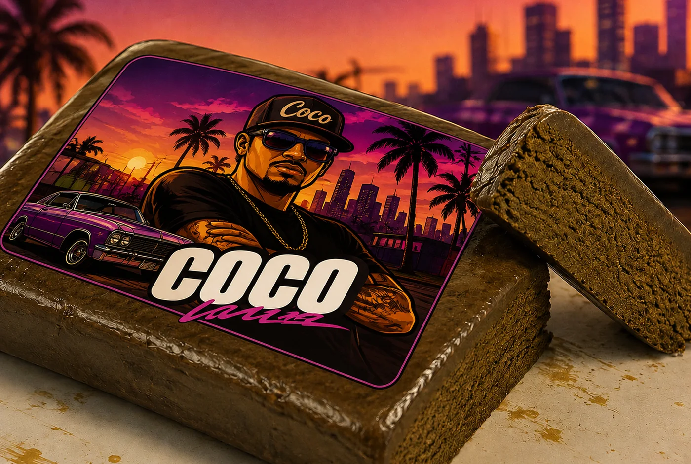 Plaquette CBD Filtré 50 g, résine tamisée pressée